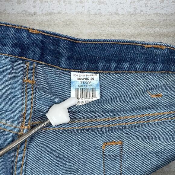 Vintage Real Work Wear Jeans Medium Wash Denim Relaxed Fit 90s - Picture 4 of 5